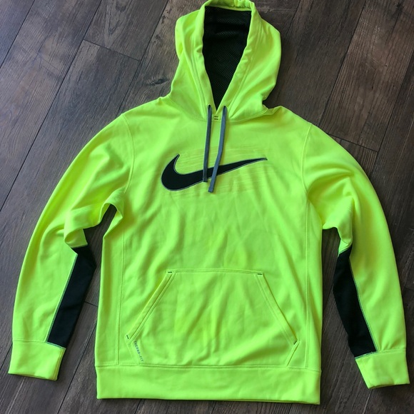 neon green nike sweatshirt